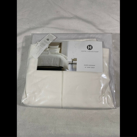 NIB $135 [ Queen ] Bedskirt for Hotel Collection‎ Plume - Picture 1 of 8